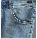 Men's jeans 2025 new spring and summer light luxury men's clothing high-end trendy brand printed versatile slim fit pants