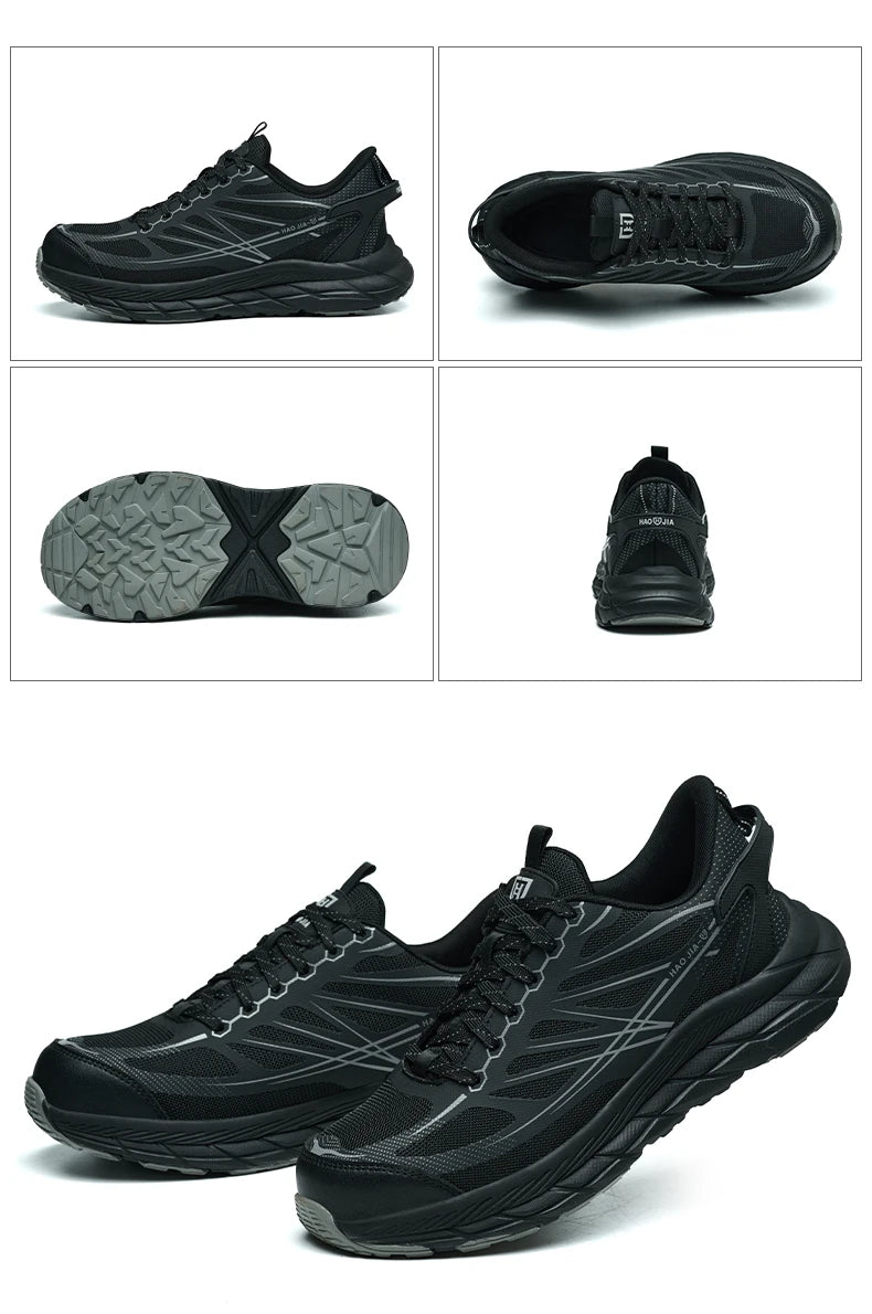 Lightweight Steel toe Shoes Work Sneakers Safety Shoes Men Anti-smash Anti puncture Indestructible shoes Security Breathable