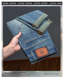 Men's jeans 2025 new spring and summer light luxury men's clothing high-end trendy brand printed versatile slim fit pants