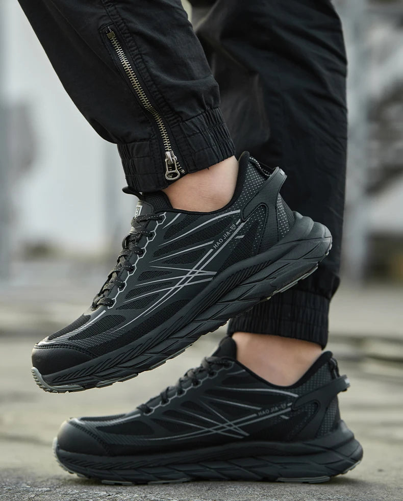 Lightweight Steel toe Shoes Work Sneakers Safety Shoes Men Anti-smash Anti puncture Indestructible shoes Security Breathable