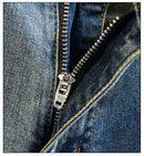 Men's jeans 2025 new spring and summer light luxury men's clothing high-end trendy brand printed versatile slim fit pants