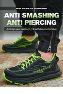 Lightweight Steel toe Shoes Work Sneakers Safety Shoes Men Anti-smash Anti puncture Indestructible shoes Security Breathable