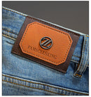 Men's jeans 2025 new spring and summer light luxury men's clothing high-end trendy brand printed versatile slim fit pants